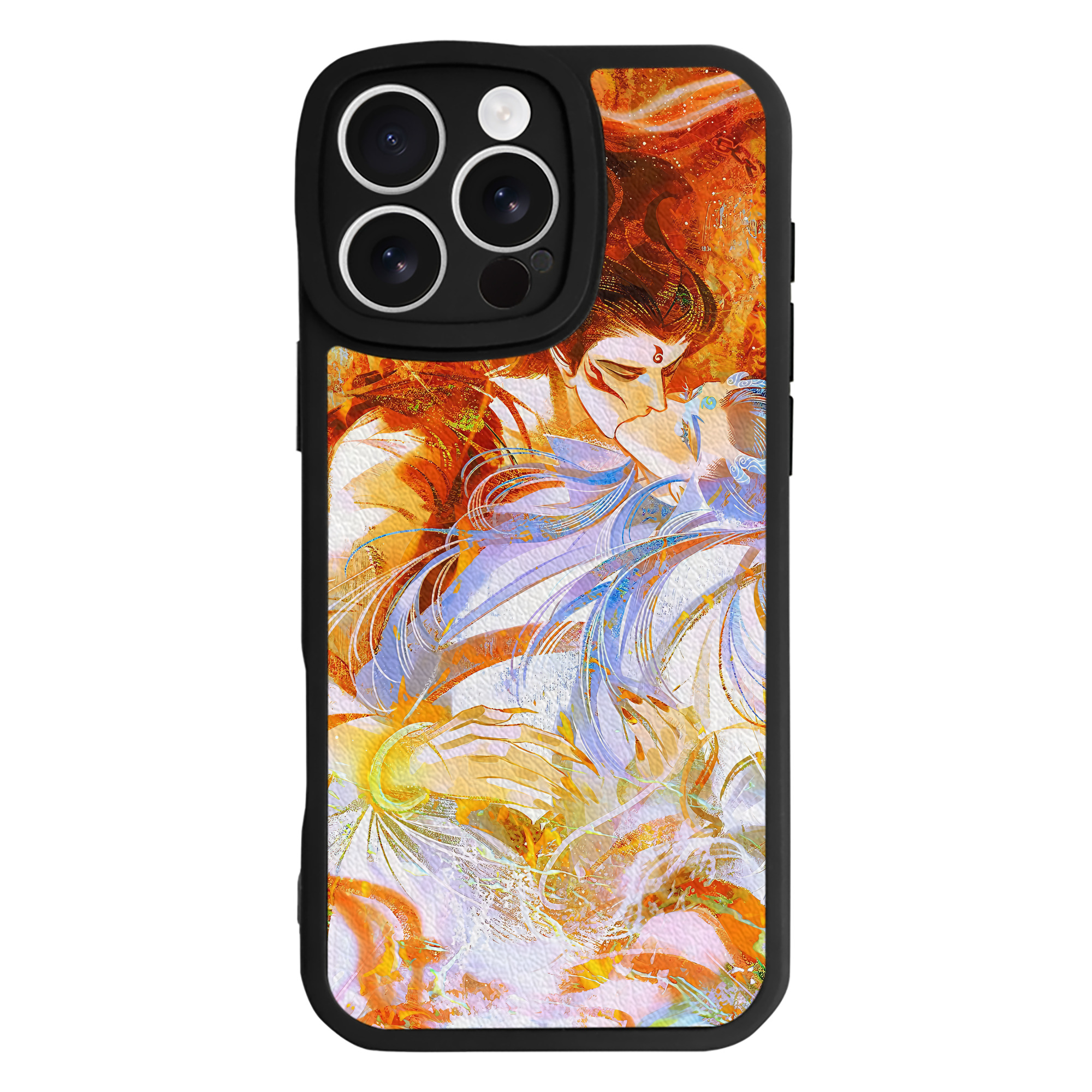 （画像用） Ne Zha 2 ナタ 魔童の大暴れ 【iPhone 16シリーズ対応】シリコンスマホケース（レザー調） 材質：シリコン